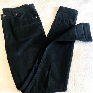 Custom Tailor-Made Black Denim Jeans Slim Fit Waist size 36 Inseam 33